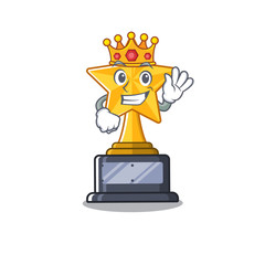 Sticker - King star shaped cartoon the toy trophy