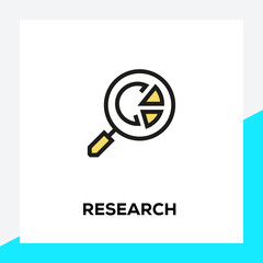 Poster - RESEARCH LINE ICON SET