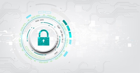 padlock with keyhole icon in. personal data security illustrates cyber data or information privacy i