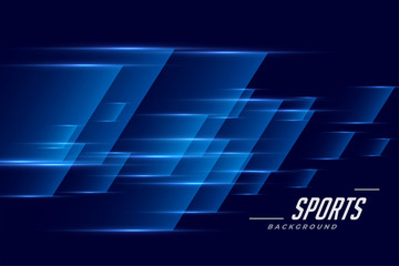 Wall Mural - blue sports background in speed effect style