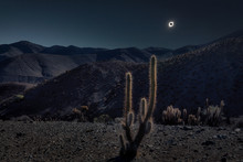 Sun Eclipse Above Desert
