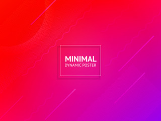 Fototapete - Vector dynamic colorful vibrant wave colorful background