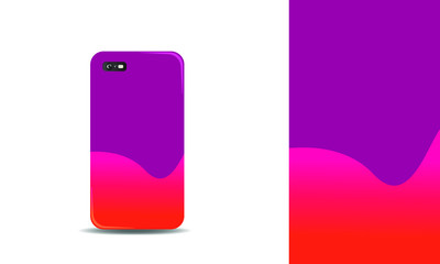 abstract phone case design vector background