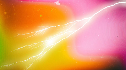 Wall Mural - Green Orange and Pink Lightning Background Image