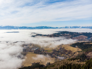 liptov panorama on liptovska mara water lake reservoir and low tatras