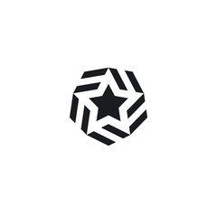 Sticker - Logo star icon. Premium star in modern style