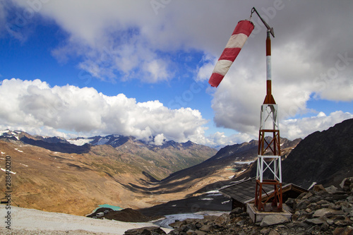 Trekking adventure in South Tyrol on the frontier to austrian ötztal alps were t Poster Mural XXL