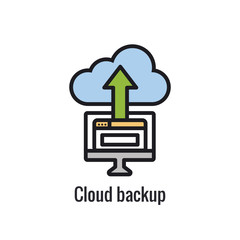 Wall Mural - Website Data Transfer Icon with arrow imagery of transfer