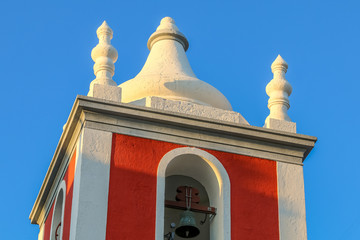 Wall Mural - Red Church Tower in Galveias - Alentejo - Portugal