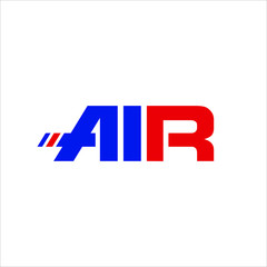Wall Mural - letter air logo. speed symbol. icon vector eps 10.