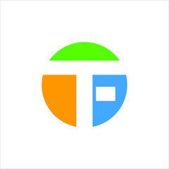 Wall Mural - letter t f logo. symbol. icon vector eps 10.