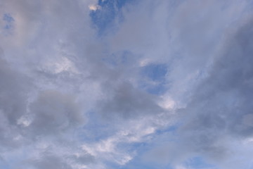 Canvas Print - blue sky with white clouds