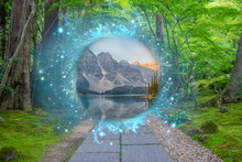 Magical Portal In Between Two Realities