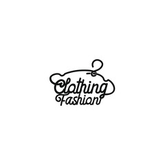 Wall Mural - Clothing typography logo design for shop