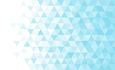 Abstract geometric low poly background. Vector blue triangular mosaic pattern.