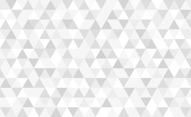 Vector gray triangular mosaic background. Abstract retro geometric pattern.