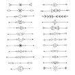 © ARTvektor - set of vintage hand drawn elements, the divider text