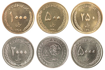 Canvas Print - Full Set of Iran Coins