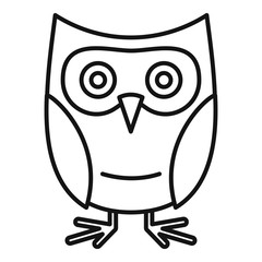Wall Mural - owl character icon. outline owl character vector icon for web design isolated on white background