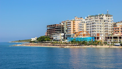 Wall Mural - Saranda, Albania - Approaching Saranda by Sea