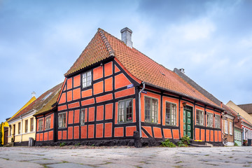 Wall Mural - Aeroskobing, Denmark - Old, Traditional House in Aeroskobing