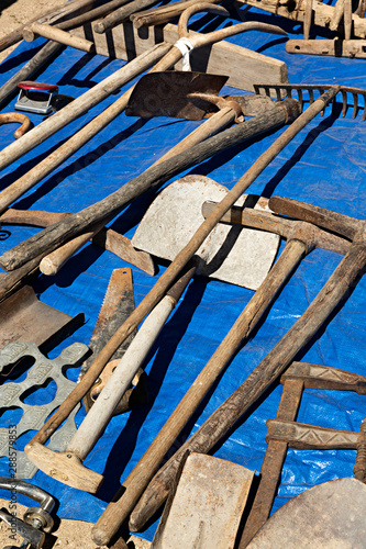 Herramientas de construcción antiguas. - Buy this stock photo and explore  similar images at Adobe Stock | Adobe Stock