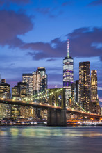 Manhattan And Brooklyn Bridge, New York City