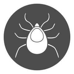 Canvas Print - TICK icon. MITE symbol. Vector.