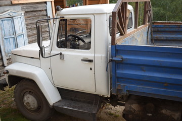 old truck on road