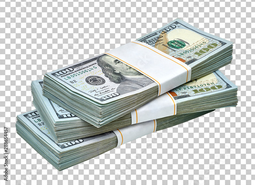 Fotomural New design dollar bundle on checkered background