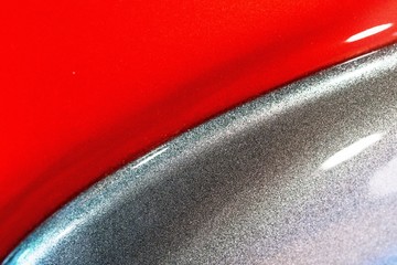 Wall Mural - red and Silver metallic car paint surface wallpaper background