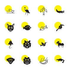 Poster - fauna icons