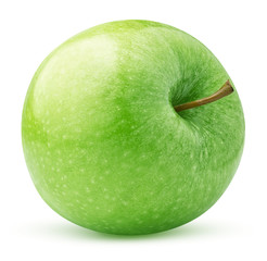 Wall Mural - green apple isolated on white background