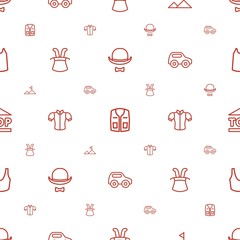 Sticker - top icons pattern seamless white background