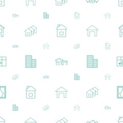 Poster - real icons pattern seamless white background