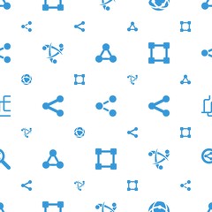 Poster - share icons pattern seamless white background