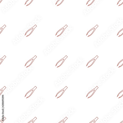 Fotografía tweezers icon pattern seamless white background