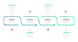 Timeline infographic template with arrows design. Vector eps10 illustration. Can be used for workflow layout, diagram, annual report, web design. Business concept with 4 options, steps or processes.