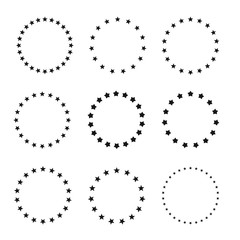Wall Mural - stars in circle icon vector illustration graphic design