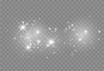 Wall Mural - glowing light effect with glitter