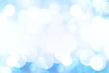 Wall Mural - Blue abstract background blur with bokeh