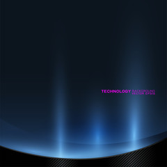 Poster - abstract futuristic and technology concept with light movement on below background, vector illustrat