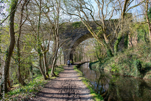 Fotografía Towpath beside the old Tavistock Canal which was constructed in the early 19th century to link the town of Tavistock with Morwhellam Quay on the river Tamar