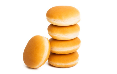 Canvas Print - hamburger buns isolated