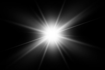 white glowing light explodes on a transparent background. with ray. transparent shining sun, bright 