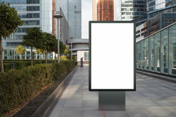 Wall Mural - Blank street billboard poster