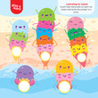 Learning to Count Ice Cream Balls Art Kid Game