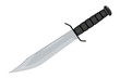 Combat Knife. Special Tactics Knife. Hunting Equipment. Edged Weapons Symbol. Vector graphics to design.