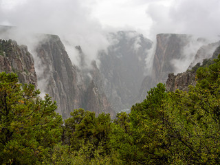  Black Canyon in Clouds and Fog, Colorado