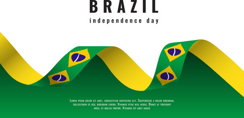 Wall Mural - 7 September Brazil Independence Day Banner Vector illustation